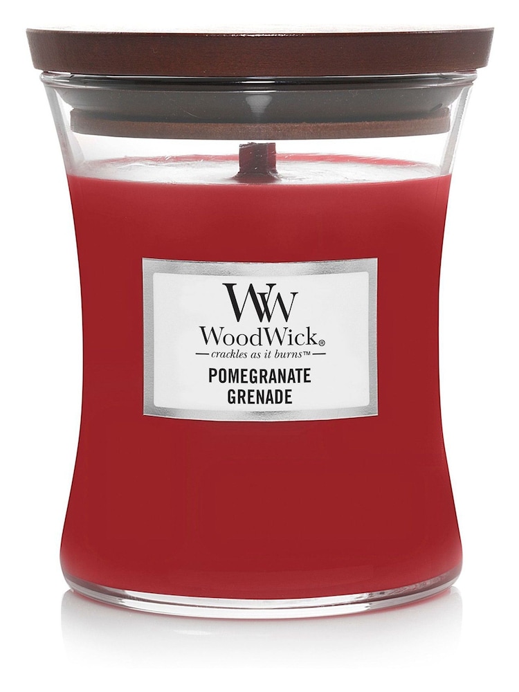 Woodwick Red Medium Hourglass Pomegrante Candle - Image 4 of 4