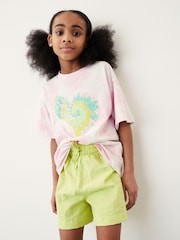Lime Green Textured Shorts (3-16yrs) - Image 1 of 4