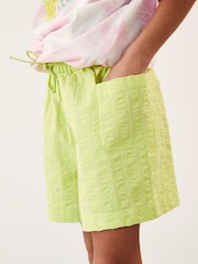 Lime Green Textured Shorts (3-16yrs) - Image 2 of 4
