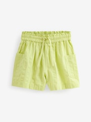 Lime Green Textured Shorts (3-16yrs) - Image 3 of 4
