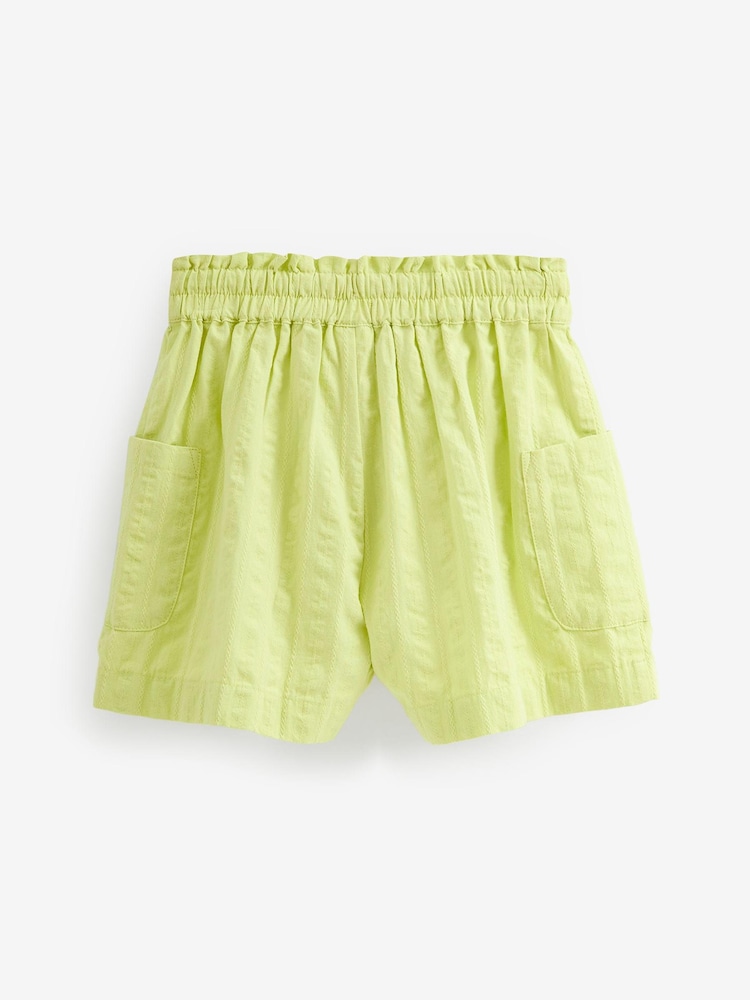 Lime Green Textured Shorts (3-16yrs) - Image 4 of 4