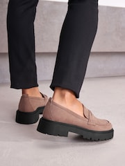 Mink Brown Forever Comfort® Chunky Loafers - Image 3 of 8
