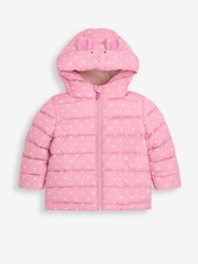 JoJo Maman Bébé Pink Spot Mouse Puffer Jacket - Image 2 of 4
