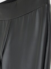 River Island Petite Black High Waist Matt Coated Leggings - Image 5 of 5