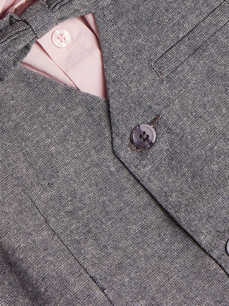 Monsoon Grey Bow 100% Cotton Tie Suit 5 Piece - Image 2 of 2 Monsoon Grey Bow 100% Cotton Tie Suit 5 Piece - Image 2 of 2