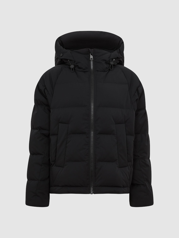 Reiss Black Arya Short Puffer Jacket - Image 2 of 7