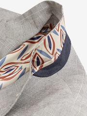 Neutral Brown Signature Nova Fides Check Blazer - Image 10 of 13