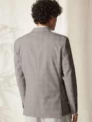 Neutral Brown Signature Nova Fides Check Blazer - Image 3 of 13