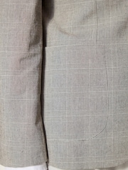 Neutral Brown Signature Nova Fides Check Blazer - Image 4 of 13