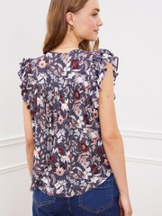 Baukjen Molly Blue Blouse with Lenzing™ Ecovero™ - Image 2 of 5