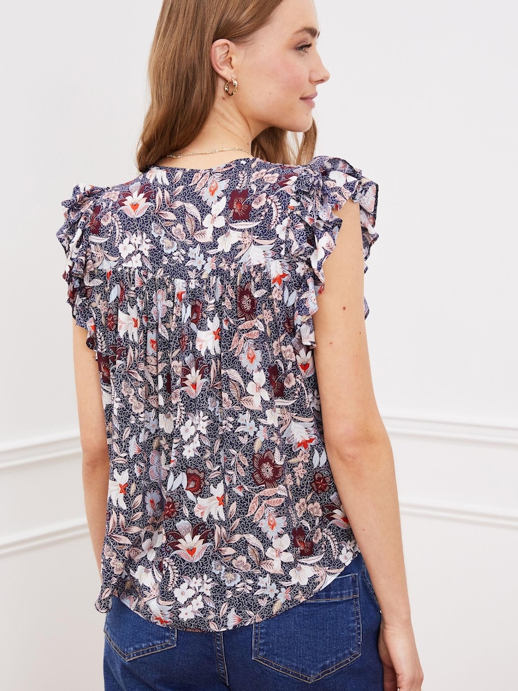 Baukjen Molly Blue Blouse with Lenzing™ Ecovero™ - Image 2 of 5