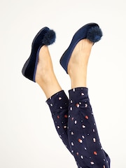 Jones Bootmaker Erika Pom Pom Slippers - Image 1 of 6