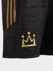 adidas Black Kids Mo Salah Football Shorts - Image 3 of 5