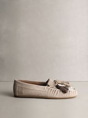 Sand N.Premium Suede Leather Tassel Moccasins - Image 3 of 3