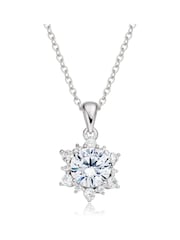 Beaverbrooks Sterling Silver Cubic Zirconia Pendant - Image 1 of 4