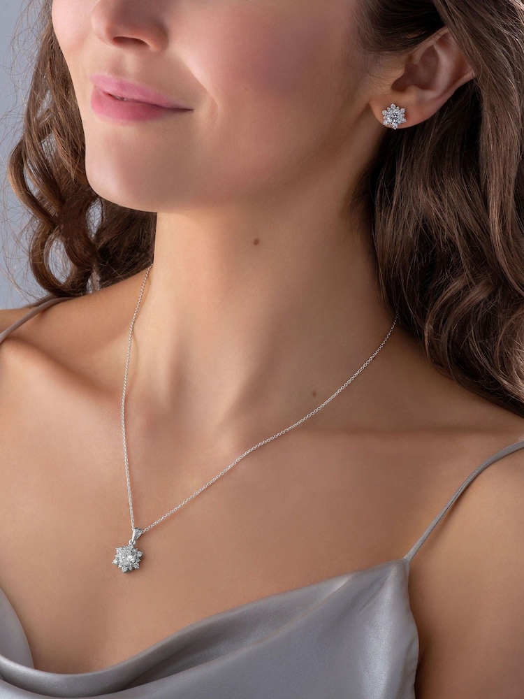 Beaverbrooks Sterling Silver Cubic Zirconia Pendant - Image 4 of 4