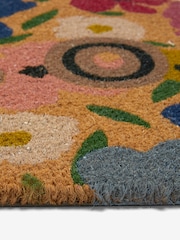 Multi Floral Poppy Hello Doormat - Image 6 of 6
