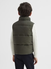 Reiss Sage Westbrook Senior Sleeveless Funnel Neck Puffer Gilet - Image 5 of 6
