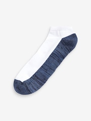 Blue/Grey 5 Pack Cushioned Trainers Socks - Image 5 of 6