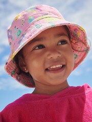 Różowy z jednorożcem - Kapelusz typu bucket z nadrukiem (3 mies. – 6 lat) - Obraz 1 z 1