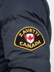 Zavetti Canada Mens Oshawa 2.0 Puffer Parka Jacket with Detachable Faux Fur - Image 8 of 8
