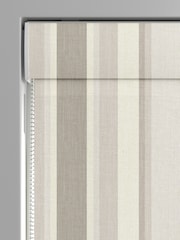 Laura Ashley Grey Awning Stripe Made To Measure Roman Blind - Image 3 of 6