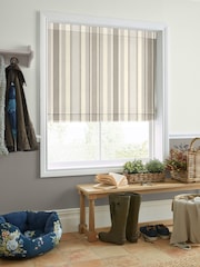 Laura Ashley Grey Awning Stripe Made To Measure Roman Blind - Image 5 of 6