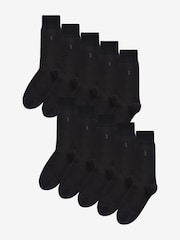 Black Stag 10 Pack Multi Stag Lasting Fresh Embroidered Socks - Image 2 of 3