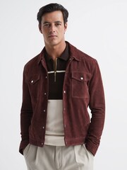 Polo color block de corte slim con media cremallera Rome de Reiss - Imagen 2 de 6