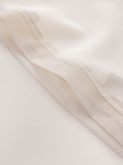 CERENE Lilian Ivory Silk Mesh Trim T-Shirt - Image 10 of 11