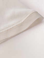 CERENE Lilian Ivory Silk Mesh Trim T-Shirt - Image 8 of 11