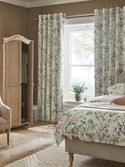 Natural Next Reflections Floral Eyelet Blackout/Thermal Curtains - Image 7 of 8