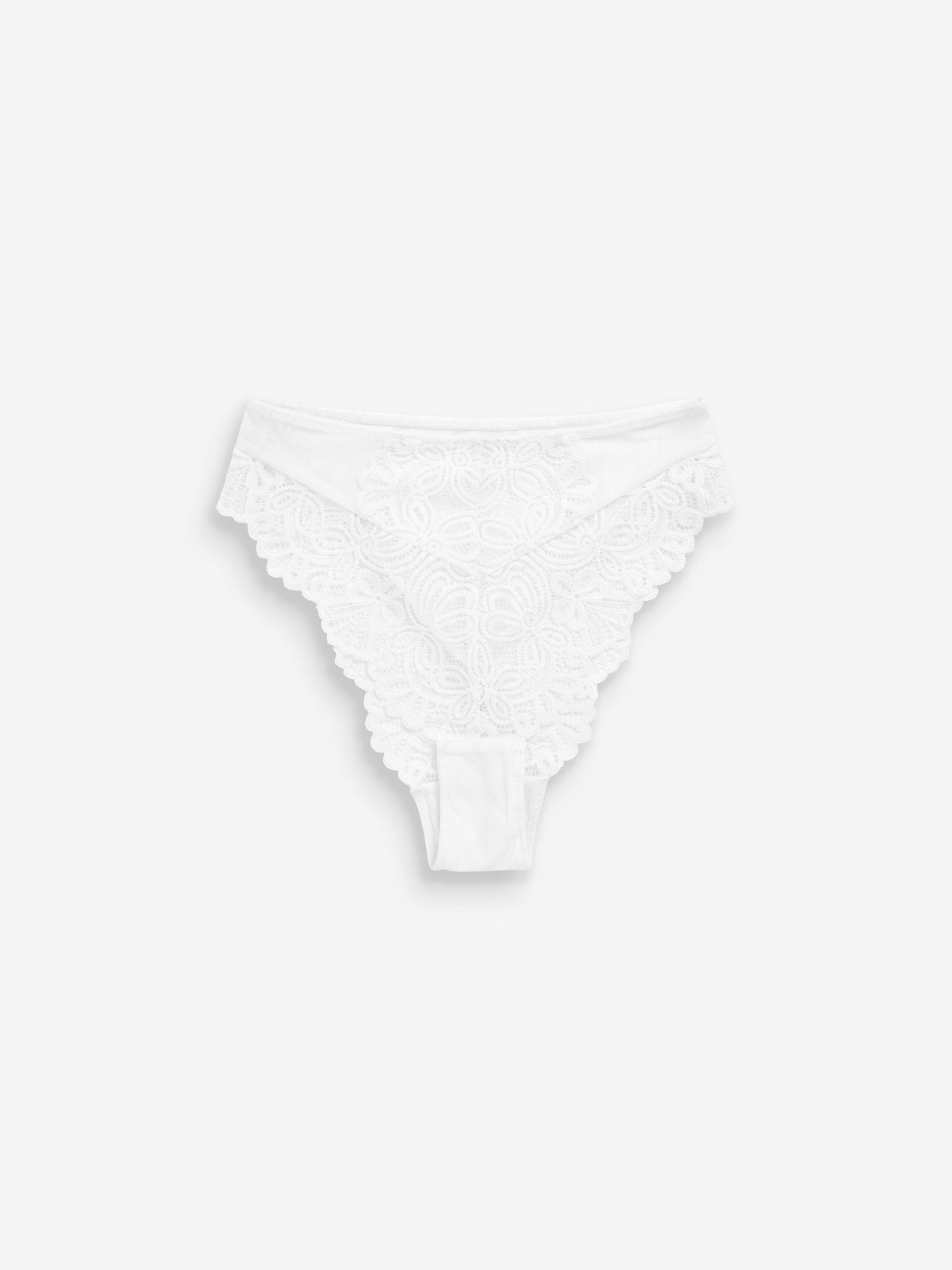 大人気新品セール ブ White Buy Lace USA Next from Knickers Leg High Waist High その他
