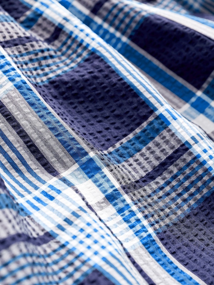 Blue Check Cargo Swim Shorts - Image 7 of 7