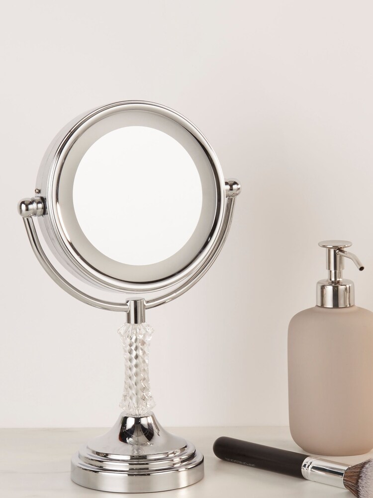 Searchlight Chrome Polly Duel Sided Mirror - Image 1 of 3