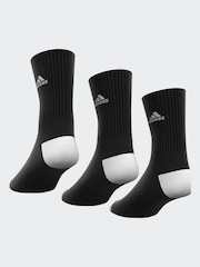 adidas Dark Black 3 Pack Cushioned Crew Socks 3 Pack - Image 7 of 8