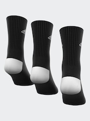 adidas Dark Black 3 Pack Cushioned Crew Socks 3 Pack - Image 8 of 8