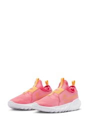 Nike Coral Pink Flex Runner Youth Trainers - Image 3 of 8
