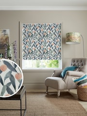 Voyage Mineral Blue Enso Made to Measure Roman Blind - Image 1 of 6