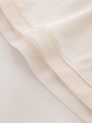 CERENE Rose Ivory Silk Mesh Trim V-Neck Camisole - Image 7 of 8