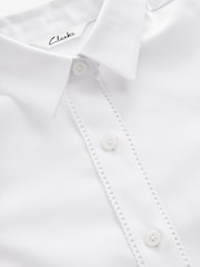 Clarks White Girls Fitted Long Sleeve School Shirt - Image 12 of 12