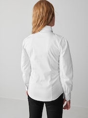 Clarks White Girls Fitted Long Sleeve School Shirt - Image 3 of 12