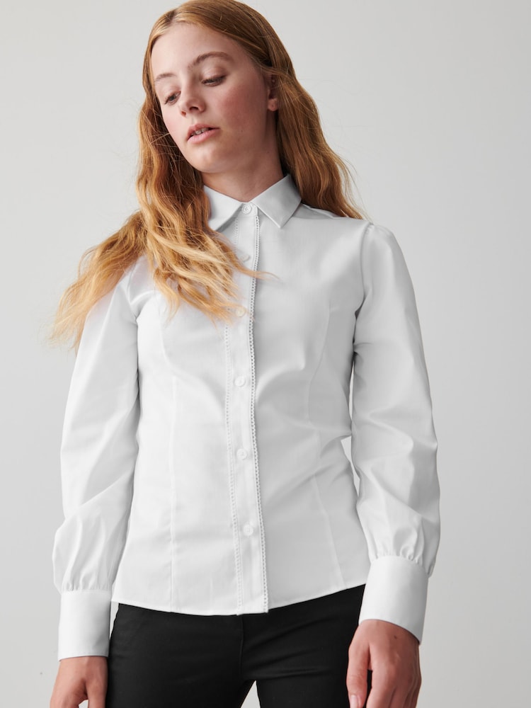 Chemise d’école Clarks Girls ajustée à manches longues - Image 6 of 12