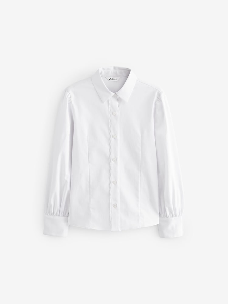 Chemise d’école Clarks Girls ajustée à manches longues - Image 8 of 12