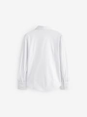Clarks White Girls Fitted Long Sleeve School Shirt - Image 9 of 12