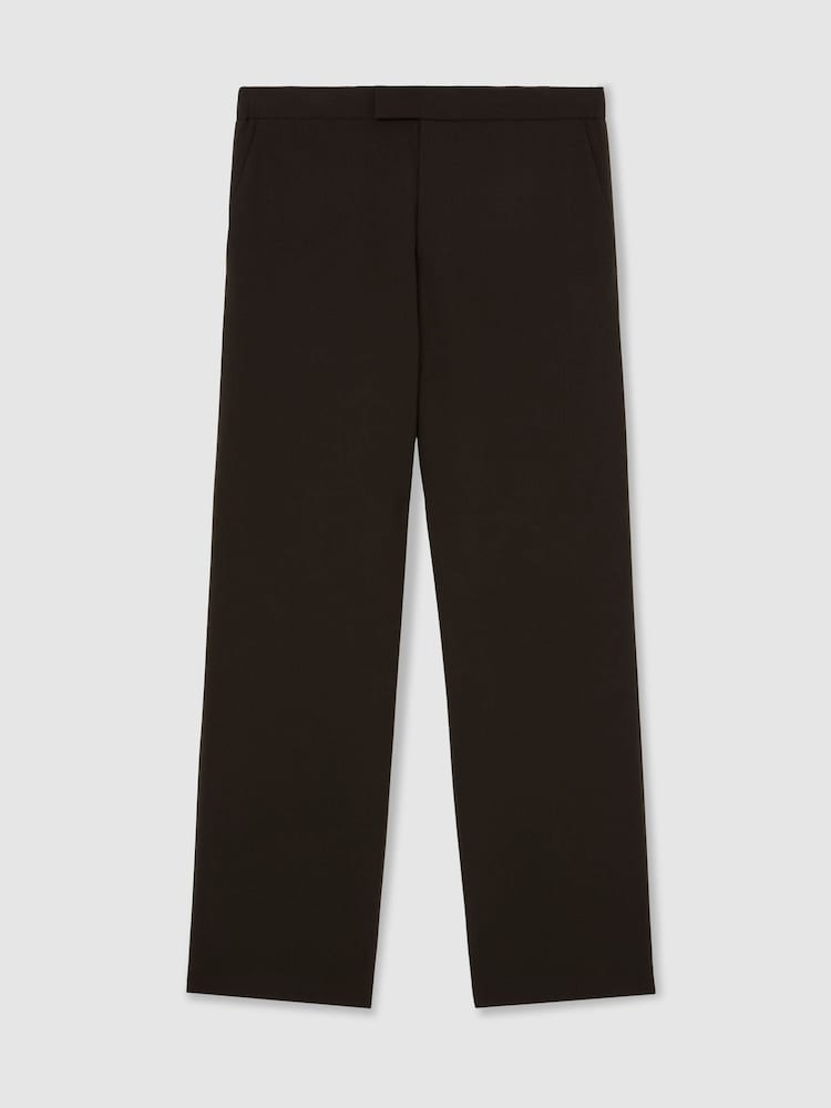 Reiss Brown Found Relaxed Fit Stretch Slim-Fit Drawstring Trousers - Image 2 of 7