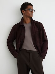 Reiss Brown Found Relaxed Fit Stretch Slim-Fit Drawstring Trousers - Image 4 of 7