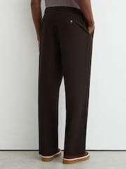 Reiss Brown Found Relaxed Fit Stretch Slim-Fit Drawstring Trousers - Image 6 of 7