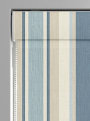 Laura Ashley Blue Awning Stripe Made To Measure Roman Blinds - Image 3 of 6
