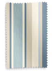 Laura Ashley Blue Awning Stripe Made To Measure Roman Blinds - Image 6 of 6